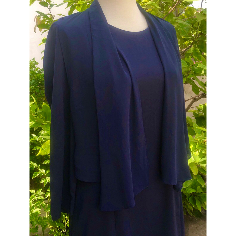 Đầm xanh navy 2ME 2hand