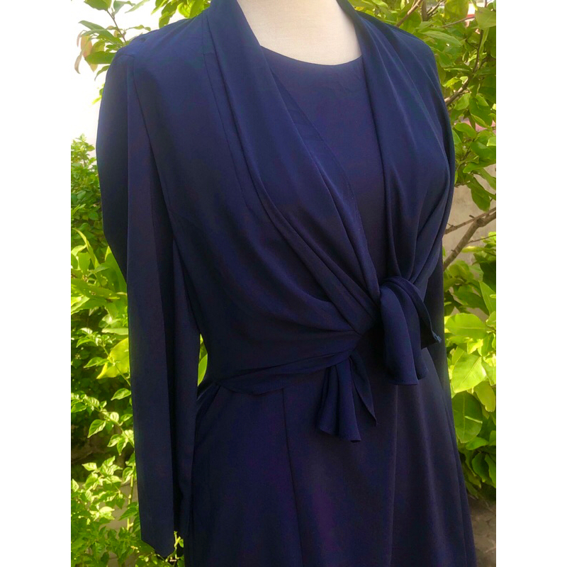 Đầm xanh navy 2ME 2hand