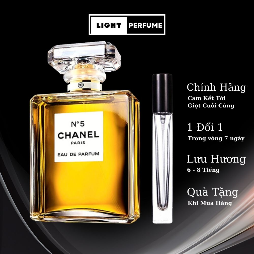 ( Mẫu Thử ) Nước Hoa Nữ Cha.nel No.5 Chai Triết 10Ml - Thơm Lâu, Quyến Rũ, Chính Hãng