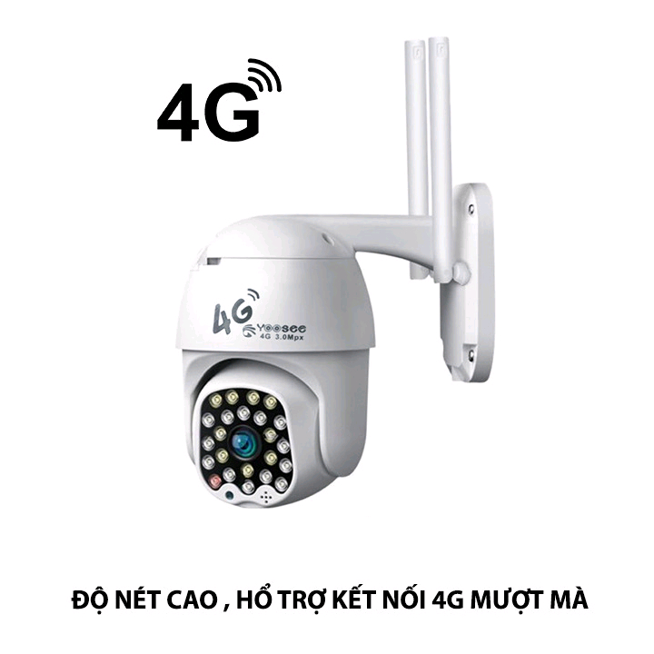 Camera IP Smart Yoosee Thân 5,0MP 2Anten YN33s-D32s-4G yoosee năng lượng( Tấm Pin 40w - 30AH)