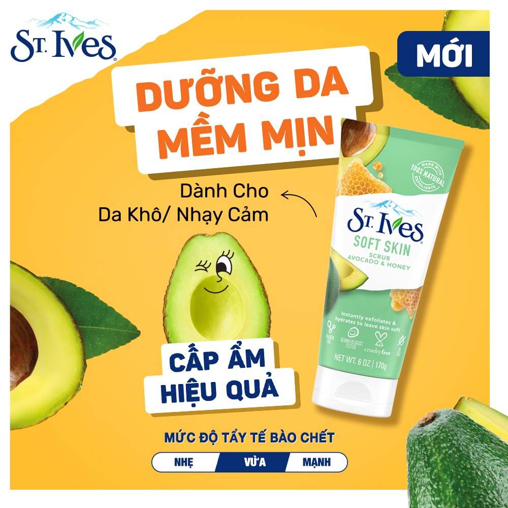 Sữa Rửa Mặt St.Ives Tẩy Tế Bào Chết 170g