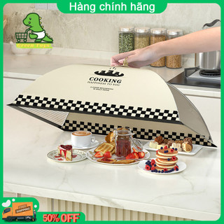 Lồng bàn gấp gọn đậy thức ăn, chất liệu vải polyester cao cấp.