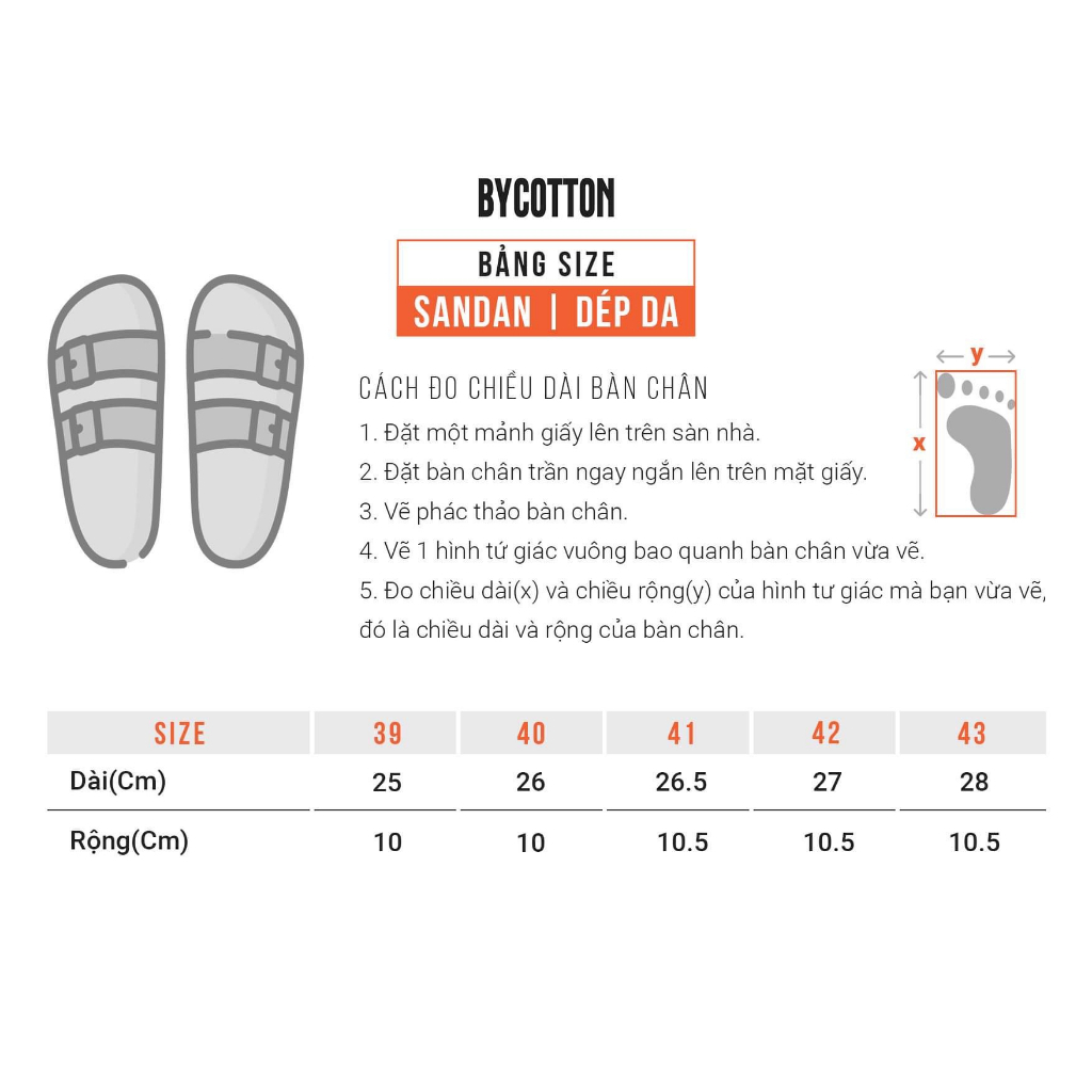 Dép Sandal Cao Cấp Da Đen Nâu 010223 BY COTTON