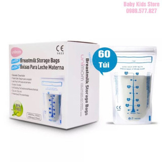 Túi Trữ Sữa Chính Hãng Unimom Compact Không BPA 210ml (60 túi/hộp)