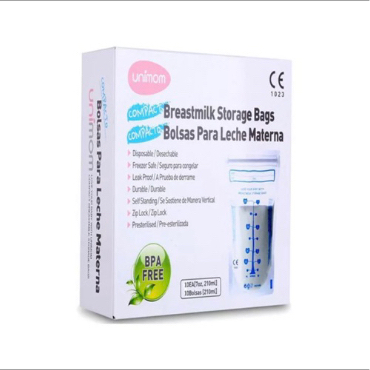 Túi Trữ Sữa Chính Hãng Unimom Compact Không BPA 210ml (60 túi/hộp)