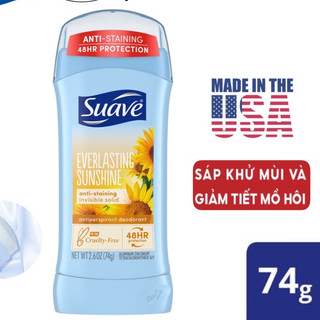 Lăn sáp khử mùi nữ Suave Everlasting Sunshine 74g