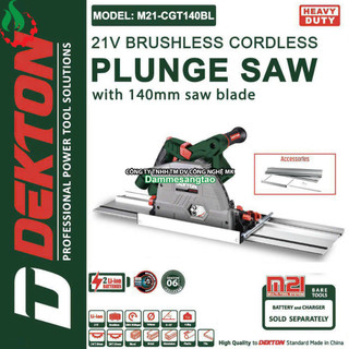 Máy cưa gỗ ray trượt pin 21v dekton m21-cgt140bl