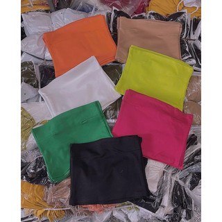 Áo croptop ống trơn chít eo 2 bên