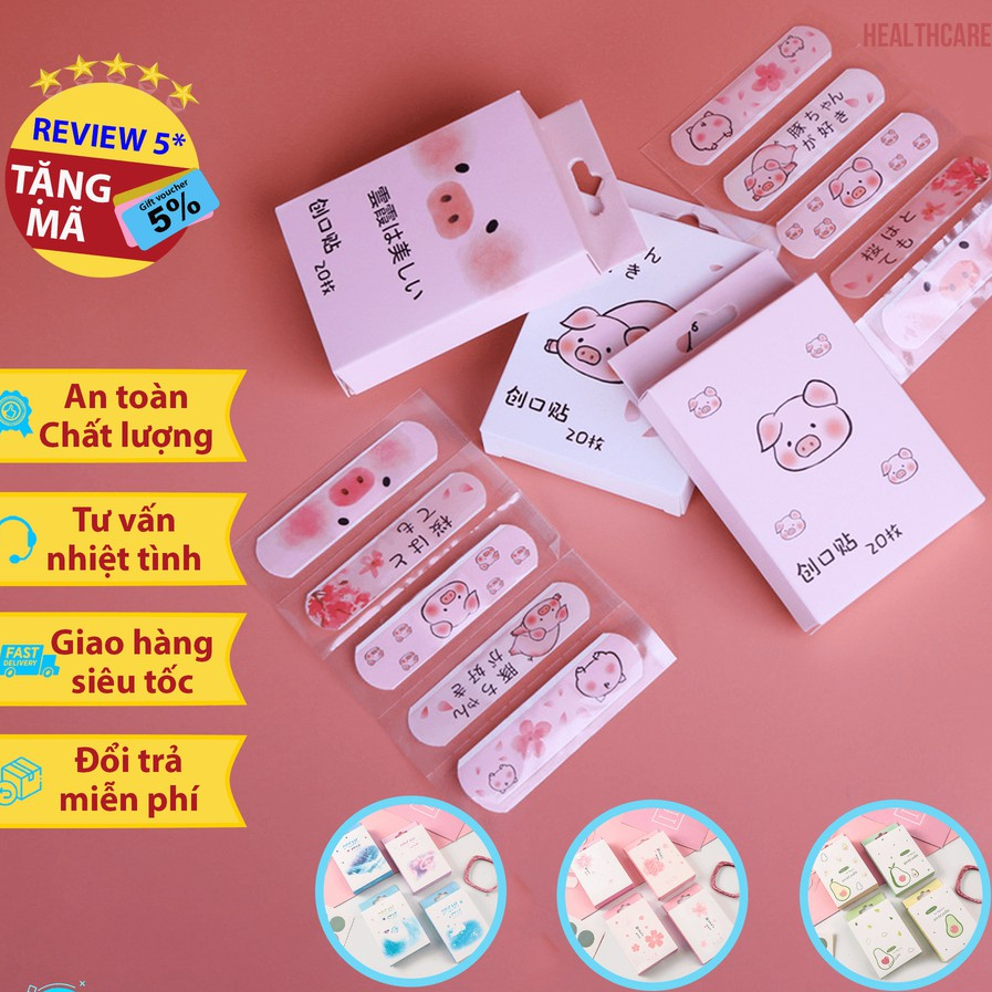 Hộp 20 Băng Dán Vết Thương Urgo Họa Tiết Cute - Băng Gâu Cute - Hộp 20 Miếng