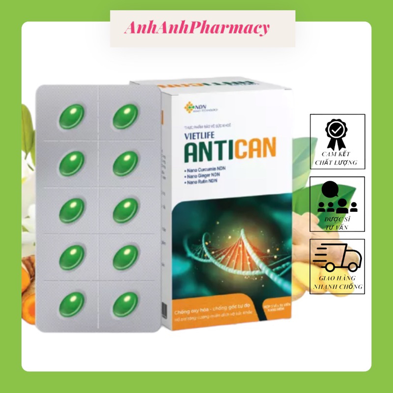 Vietlife Antican 30 viên – Đột phá nano dược liệu tăng cường hệ miễn dịch, tăng đề kháng cho cơ thể.