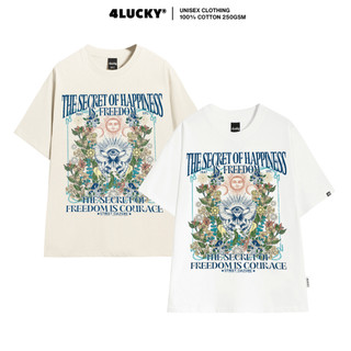 Áo Thun Tee Phông Unisex The Secret 4Lucky 6059 Chính Hãng Form Rộng Oversize Streetwear