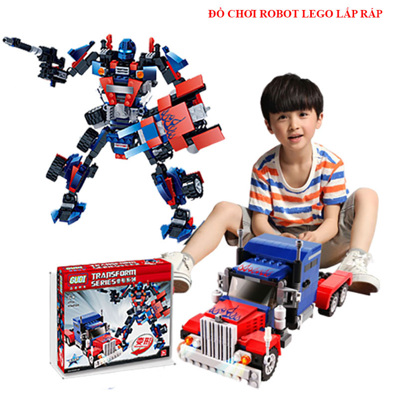 [Sale sốc] Đồ chơi xếp hình mô hình Robot biến hình BUMBLEBEE Transformers siêu ngầu, người máy oto biến hình 379 CT