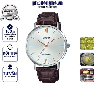 Đồng hồ nam dây da Casio Anh Khuê MTP-VT01L-7B2UDF