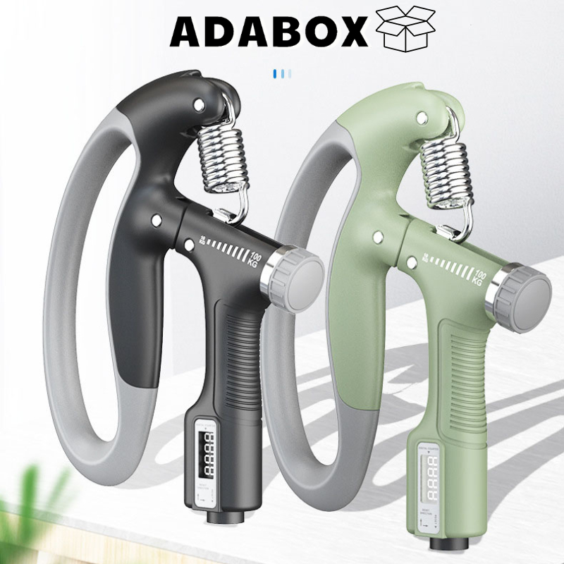 Dụng Cụ Tập Cơ Tay Lực 10-100KG, Kìm Bóp Tay Đen Có Đếm Số Điện Tử, Điểu Chỉnh Cơ Tay, Tăng Mạnh Đội Linh Hoạt Cơ Tay