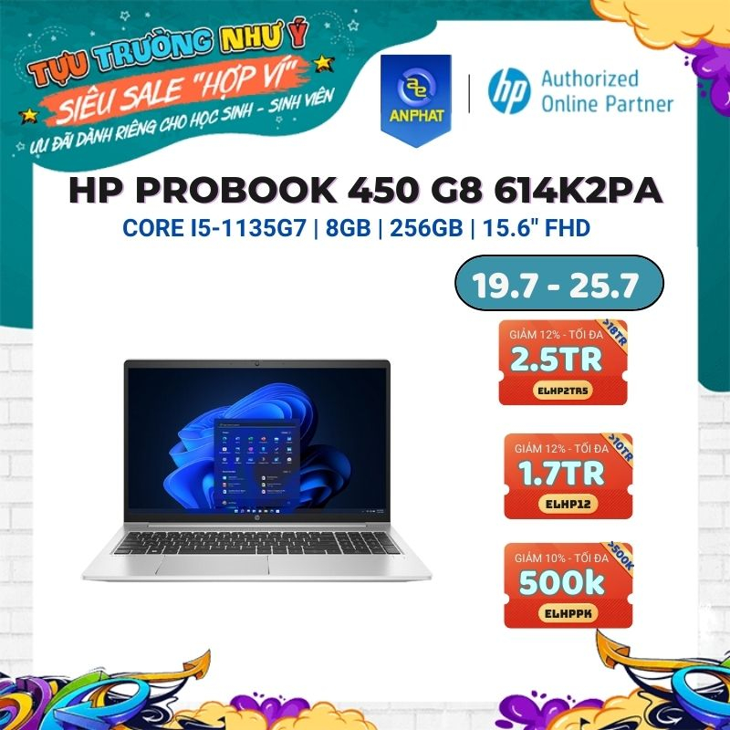 Laptop HP Probook 450 G8 614K2PA Core™ i5-1135G7