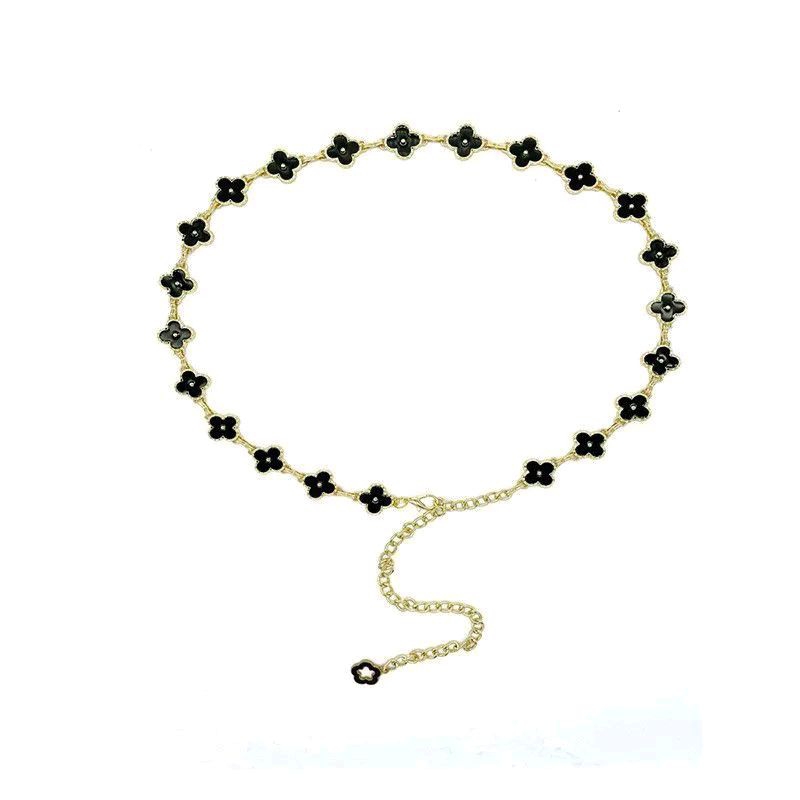 ✅Dây nịt thăt lưng  hoa sử dụng được 2 mặt ! ✅có 2 màu xích vàng + trắng móc cài tùy chỉnh