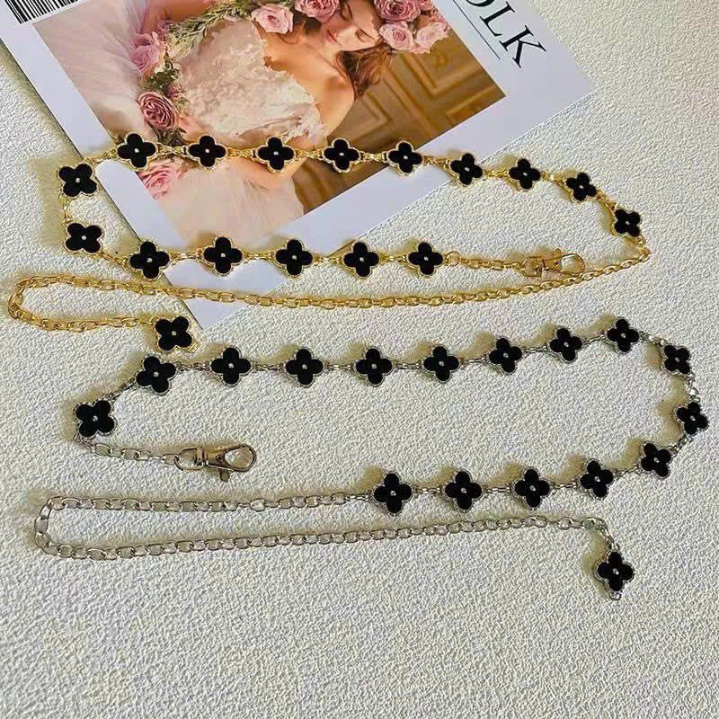 ✅Dây nịt thăt lưng  hoa sử dụng được 2 mặt ! ✅có 2 màu xích vàng + trắng móc cài tùy chỉnh