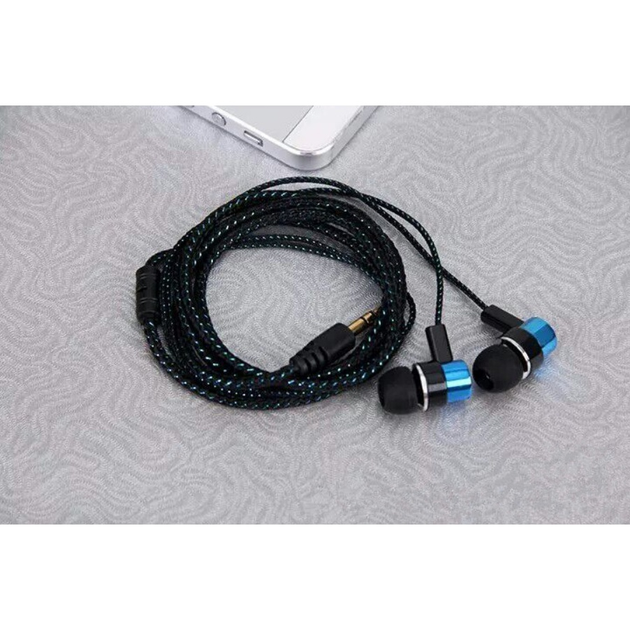 Tai Nghe Nhét Tai Mp3 / MP4 Có Micro Jack 3.5mm Chống Dối Cho Điện Thoại Androi Và Ios