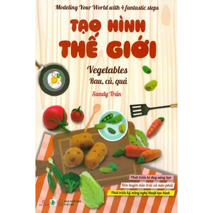 Sách - Tạo hình thế giới - Rau, củ, quả (Kèm đất nặn)