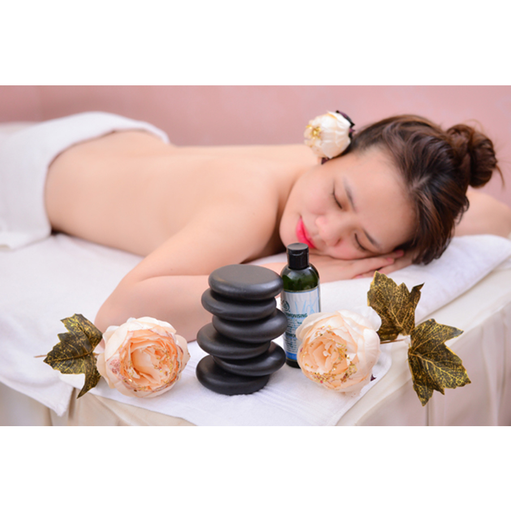Đá nóng oval | đá massage body đả thông kinh lạc 8x8 và 8x6