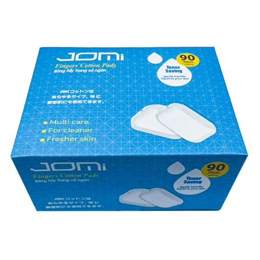 Bông tẩy trang Jomi xỏ ngón hộp 90 miếng
