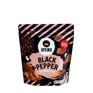 Da cá hồi irvins tiêu đen 105g- black pepper salmon skin 105g