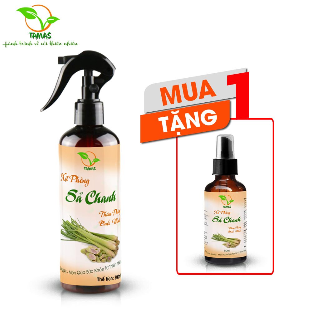 Xịt Thơm Phòng Tinh Dầu Sả Chanh TAMAS Chai 100/300ml