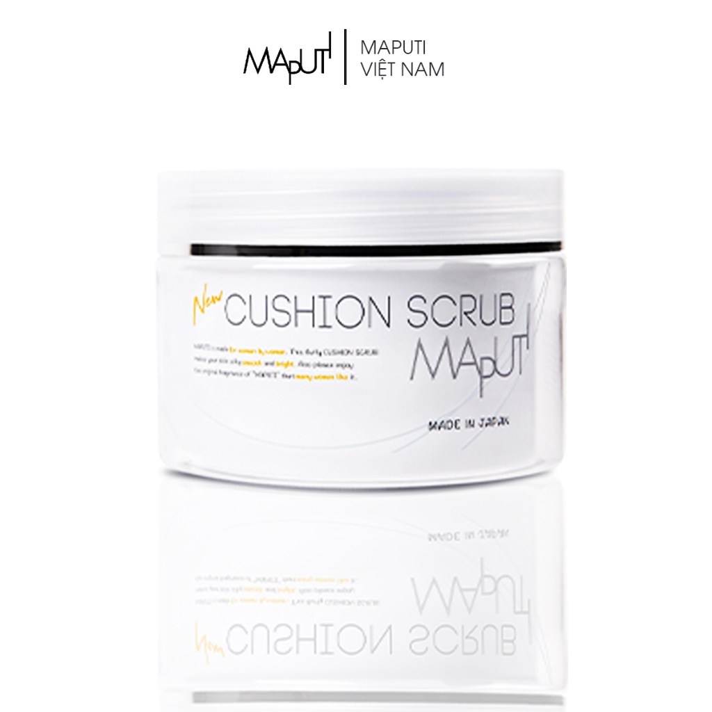 Kem Ủ Trắng Da và Tẩy Tế Bào Chết Toàn Thân Maputi Cushion Scrub Made in Japan 150g