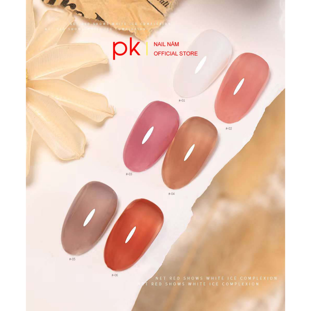 Set sơn gel 6 màu thạch MiLan tặng kèm bảng màu