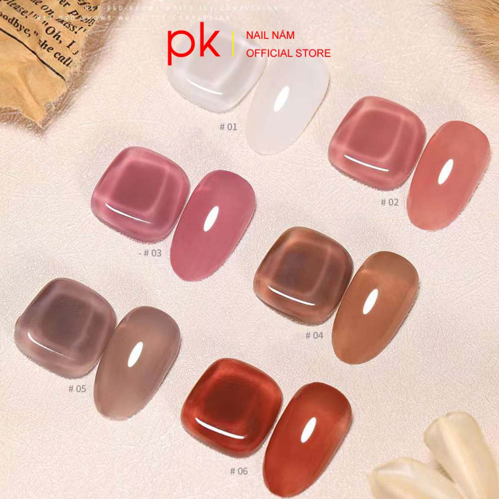 Set sơn gel 6 màu thạch MiLan tặng kèm bảng màu