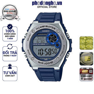 Đồng hồ nam dây nhựa Casio Anh Khuê MWD-100H-2AVDF