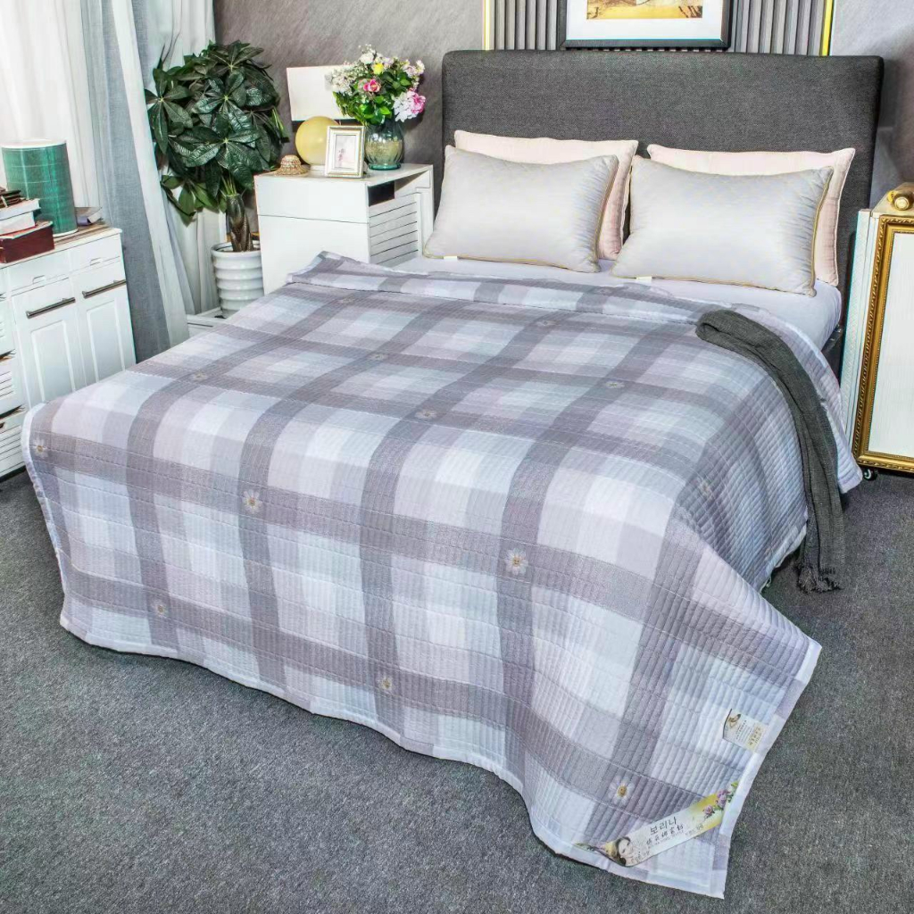 Chăn cotton đũi hữu cơ xơ đậu nành kích thước 180x220cm chính hãng Phòng Ngủ Xanh có túi đựng sang trọng
