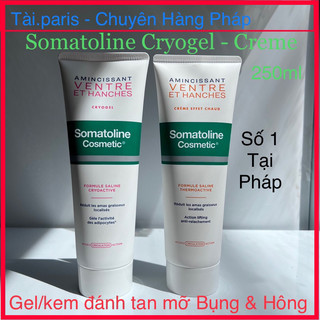 Kem gel đánh tan mỡ bụng và hông somatoline cryogel 250ml