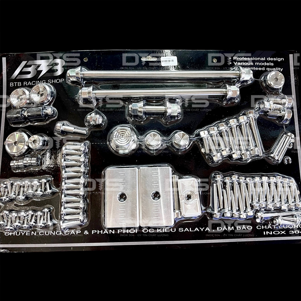 BỘ FULL XE ỐC SALAYA MẪU THÁI INOX 304 DÀNH CHO CÁC DÒNG XE