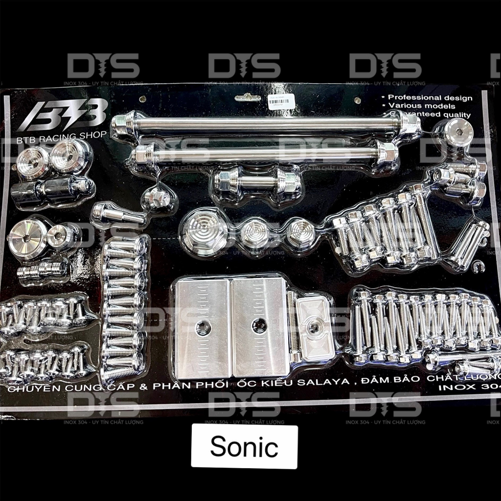 BỘ FULL XE ỐC SALAYA MẪU THÁI INOX 304 DÀNH CHO CÁC DÒNG XE