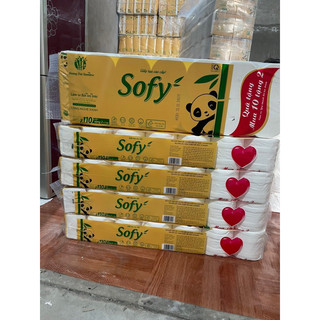 Giây vệ sinh sofy bịch 12 cuộn tặng thêm bịch giấy ăn+khăn giấy ướt sofy