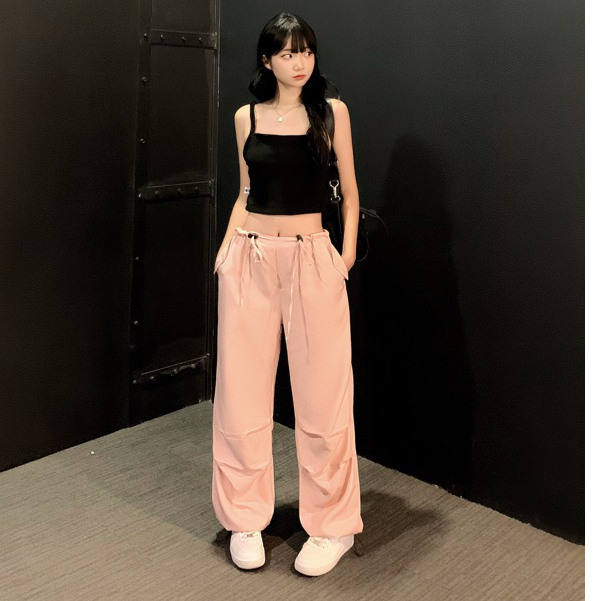 Quần Jogger Trơn Nhún chất liệu mềm mịn lưng dây rút mặc thoải mái brand Calem.Club