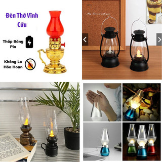[FREESHIP] ĐÈN DẦU - ĐÈN BÀN THỜ DÙNG PIN AN TOÀN, TIẾT KIỆM, ĐA NĂNG