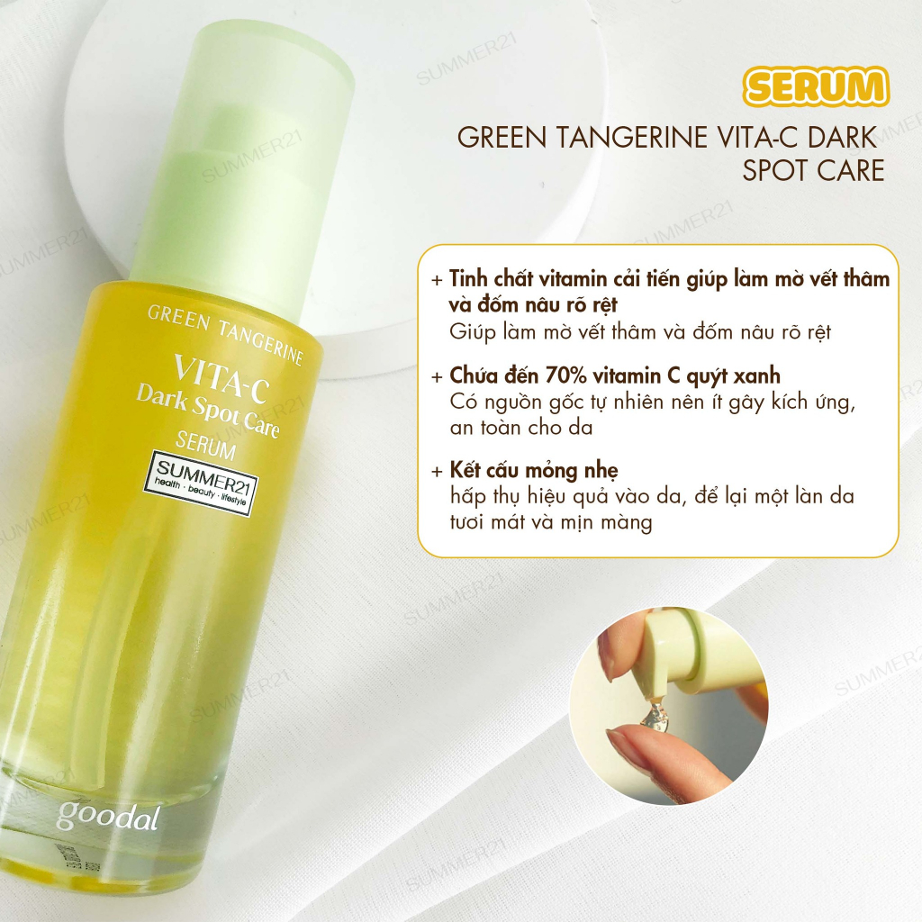 Tinh chất làm sáng da nổi tiếng Hàn Quốc GOODAL GREEN TANGERINE VITA-C DARK SPOT CARE SERUM 40ML