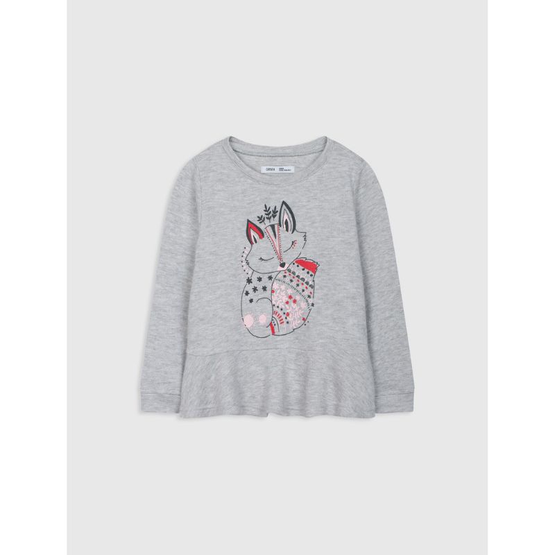 Áo nỉ bé gái Canifa