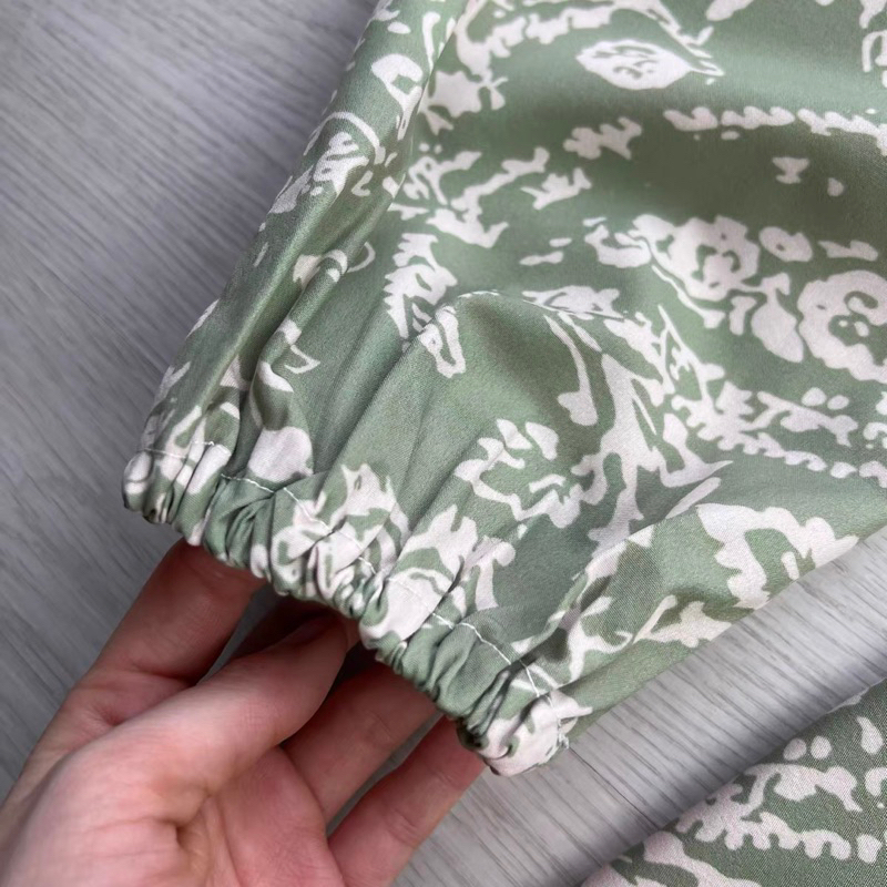 Váy sơ mi zara hoạ tiết dáng ngắn kèm đai eo