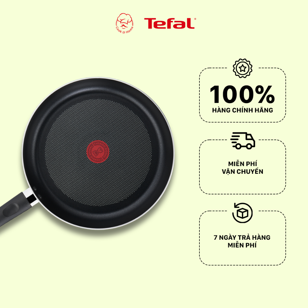 Chảo chống dính Tefal Day By Day dùng cho bếp từ size 24cm - Bảo hành 2 năm