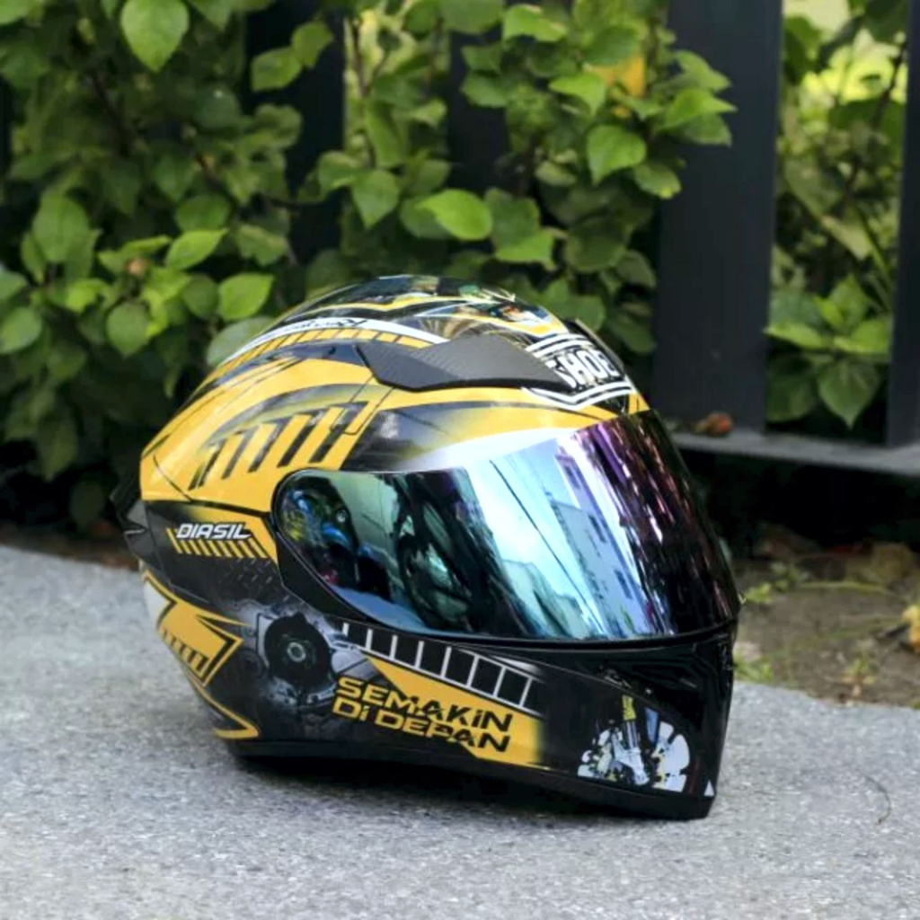Tem dán mũ bảo hiểm fullface - SHOEI vàng - 41
