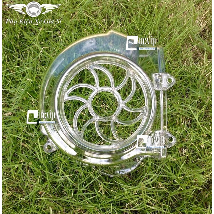 Bộ 3 món xe Vision 2011-2013 che pô, pô E, quạt crom xi