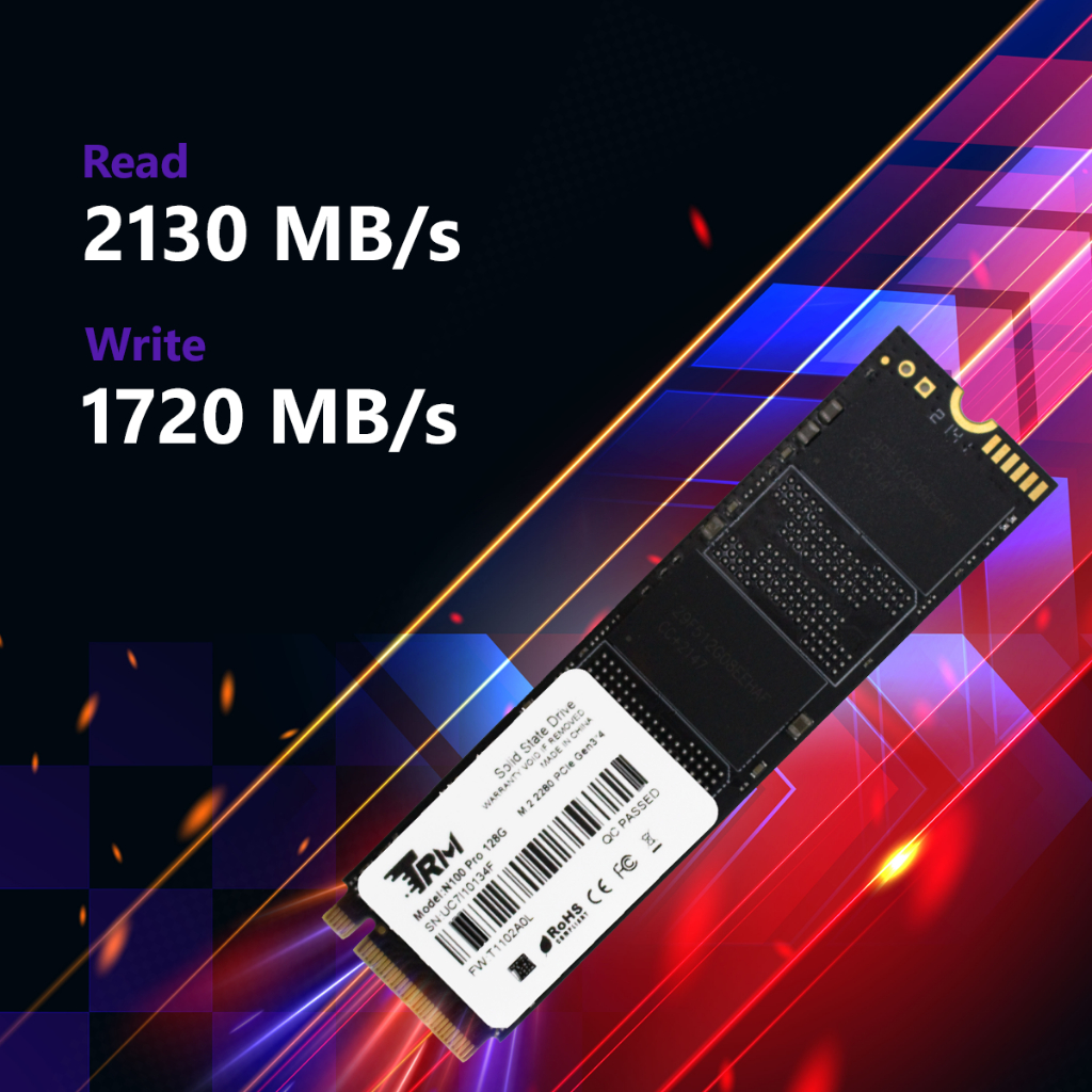 Ổ cứng SSD TRM N100 Pro dung lượng 128GB/256GB/512GB M2 NVMe | Bảo hành 60 tháng