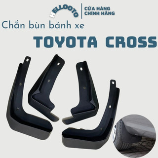 Bộ 4 Chắn Bùn Nhựa Dẻo Xe Toyota Cross 2019 2020 2021 2022 kèm ốc vít lắp vừa form xe, lắp đặt dễ dàng tại nhà