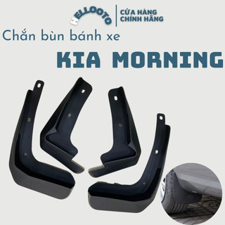 Bộ 4 chắn bùn nhựa dẻo xe Kia Morning 2012 đến 2015 (lắp bản thiếu) - kèm ốc vít, lắp đặt dễ dàng tại nhà