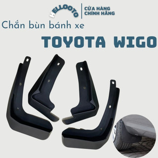 Bộ 4 Chắn Bùn Nhựa Dẻo Xe Toyota Wigo đời 2018 2019 2020 2021 kèm ốc vít lắp đặt dễ dàng