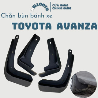 Bộ 4 chắn bùn xe Toyota Avanza 2022 2023 2024 chất liệu nhựa dẻo độ bền cao + kèm ốc vít dễ dàng lắp đặt