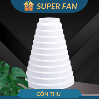 Côn thu pvc đa khấc đa năng, côn thu pvc nối thông gió d200-d100